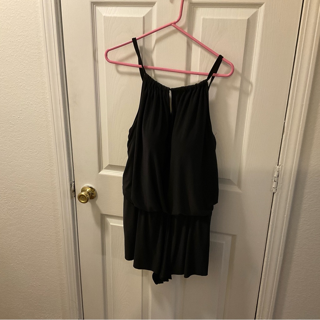 Aqua Green Brand Black Relaxed One Piece Swimwear